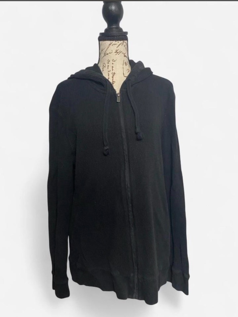 Michael Kors Black Zip-Up Hooded Sweater